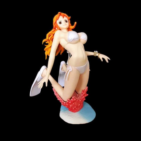 Figurines d'action 16 CM pièce maillot de bain Nami Anime Figure figurine à collectionner modèle décoration jouet pour enfants cadeau enfants ornement poupée