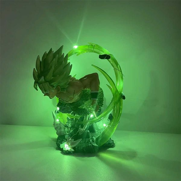 Figurines d'action 16 cm Z Broli Anime figurines visuelles Led Broly PVC jouets pour enfants collectionneur Super Saiyan DBZ cadeaux d'anniversaire