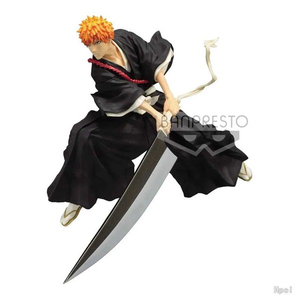 Acción Toy Figuras 17cm Animación Bleach Ichiro Kurosaki Modelo Cuchillo Swinging Pose Toy Soul Cutting Knife Serie de regalo Caja de acción Q240521