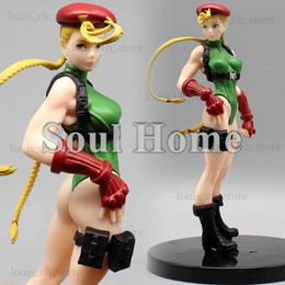 Action Toy Figures 17cm Anime Street Fighter Cammy Bishoujo Statue Sexy Girl Figurine PVC Figures d'action Collection Modèle de poupée Toys Cadeau de Noël T240325