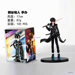 Action Toy Figures 17cm Anime Sword Art Online Kirigaya Kazuto Figure War of Underworld Model Toy Gift Collection Yuuki Asuna Action Figure PVC