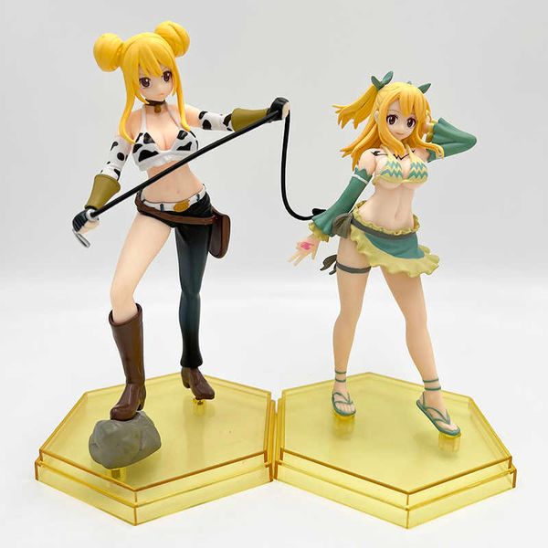 Figurines d'action 17 cm FAIRY TAIL Fille Sexy Figure d'anime Lucy Figurine d'action FAIRY TAIL Série Finale Lucy Verseau Forme Ver.Jouets figurines