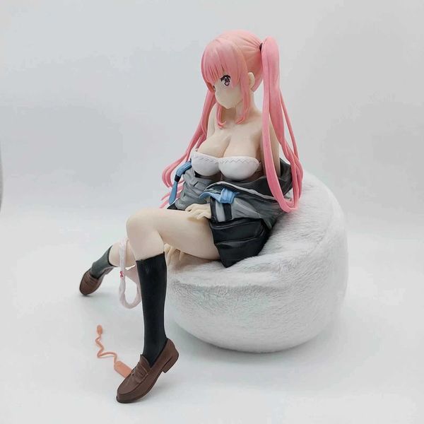 Figuras de juguete de acción 18 CM Figura de anime Miyu Chica bidimensional Muñeca sentada sexy Decoración de juguete Decoración de escritorio Modelo Muñeca estática