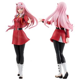 Figuras de juguete de acción 18 cm DARLING in the FRANXX Zero Two Anime Girl Figura POP UP Zero Two 02 Figura de acción Adulto Colección Modelo Muñeca Juguetes 231207