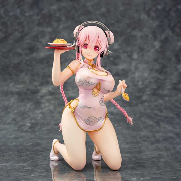 Figuras de juguete de acción, colección de restaurante Emon de 18cm, vestido Super China Ver.Chica sexy personaje de anime vestido súper mandarín juguetes de personajes de acción