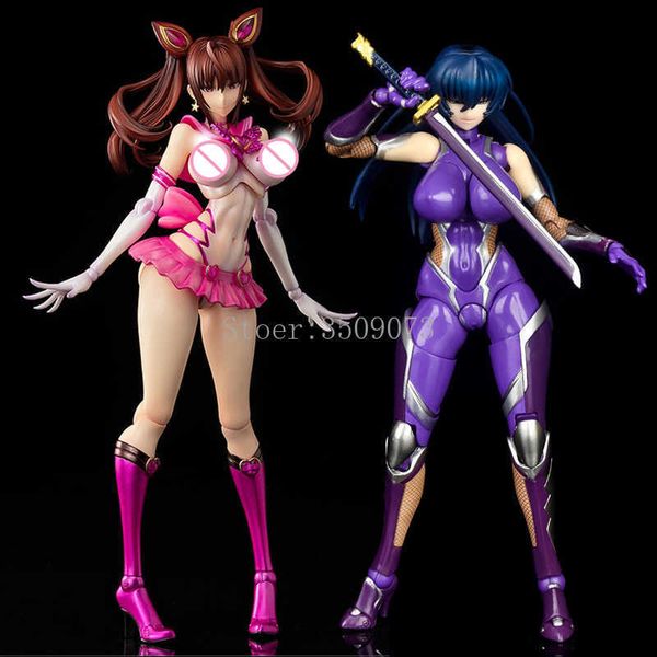 Figuras de juguete de acción 18 cm Nativo SEGUNDO AXE Erika Kuramoto Figura de anime sexy Serie Taimanin Asagi Igawa Hentai Figura de acción Modelo adulto Juguetes de muñeca T230105