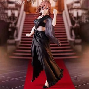 Jouet d'action figures 19cm 1/5 personnage de dessin animé Miko Nakano Black Robe Action Sexy Girl Series State Model Gift Toy