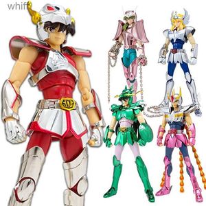 Figuras de juguete de acción 19 CM personaje animado Phoenix Ikki Hyoga Seiya Shiryu modelo de armadura de pie juguete para niños caja de PVC decoración de la serie de escritorio C24325