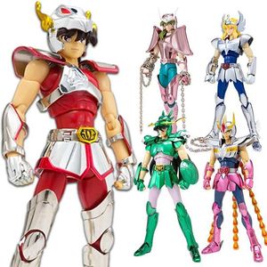 Actie speelgoedcijfers 19cm geanimeerd personage Phoenix Ikki Hyoga Seiya Shiryu Standing Armor Model Childrens Toy Pvc Box Desktop Series DecorationL2403