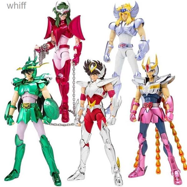 Figuras de juguete de acción 19 cm Saint Seiya personaje de anime disfraz mitológico Dragón Shiryu Hyoga Swan Phoenix Ikki modelo de personaje de acción juguete decorativo C24325