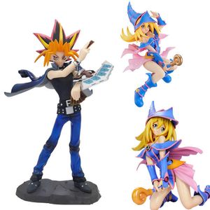 Figurines d'action 19 cm Yu-Gi-Oh!Figurine de dessin animé Duel Atem Yugi, figurine d'action Yugi/Mana, Collection de figurines, modèles de poupées, jouets