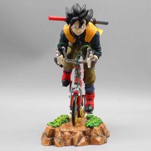 Figurines d'action 20,5 cm Z Son Goku cyclisme figurines d'anime PVC figurines d'action jouets pour enfants collectionneur Super Saiyan DBZ modèle poupée