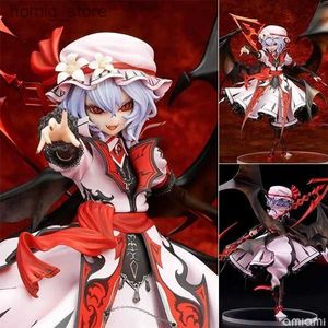 Actie speelgoedcijfers 2023 Nieuwe 18 cm anime touhou -project Remilia Scarlet PVC Actie Figuur Model Toys Collectie Doll cadeau Zwart Ver Y240415