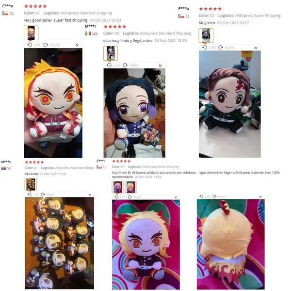 Figurines d'action 20 cm, poupée en peluche Demon Slayer Tanjirou Nezuko Zenitsu, jouet en peluche du film animé Kimetsu No Yaiba, jeu en peluche, cadeau pour enfants