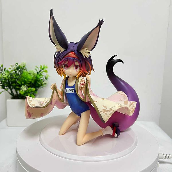 Figuras de juguete de acción 20 cm Game Life Anime Figura Izuna Traje de baño Figura de acción Figura Colección Modelo Muñeca Juguete