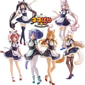 Figuras de juguete de acción 20 cm NEKOPARA Figura de anime Chocola Vanilla Azuki Coco Arce Canela Pop Up PVC Figura de acción Sexy Girl Figurilla Juguetes 230203