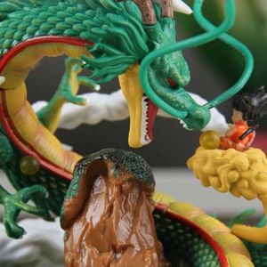 Actiespeelgoedfiguren 20 cm Z Anime-figuur Shenron Kalinta Cactus en Little Goku Action Figure Reduced Statue Model Collectible Decor Toys