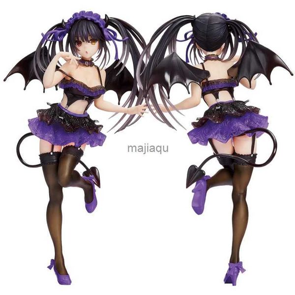 Figurines d'action 21 cm Coreful DATE A LIVE IV Figure d'anime Sexy diable violet Kurumi Tokisaki figurine d'action PVC Collection adulte modèle poupée jouets