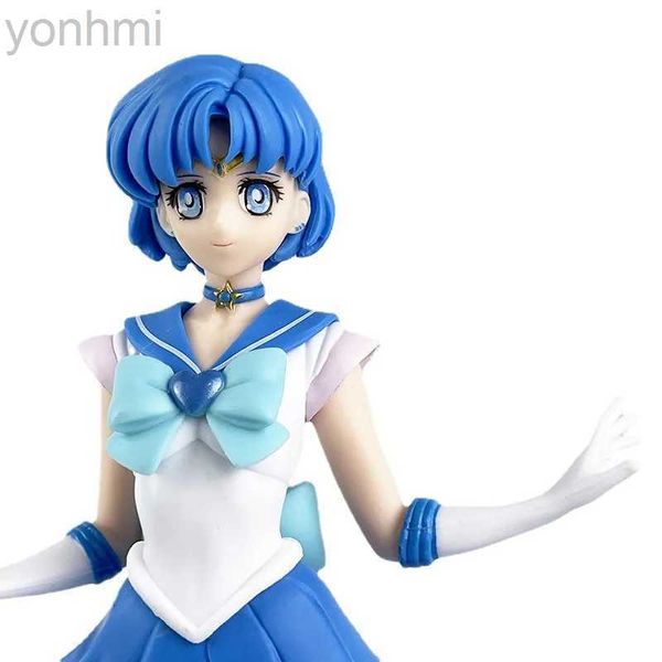 Figurines d'action 22 cm Kawaii Sailor Moon Figure Sailor Mars Sailor Mercury Figurines d'action de dessin animé Jouets fabriqués à la main Modèle Kawaii Ornements Jouets Cadeaux ldd240314