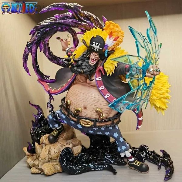 Figuras de juguete de acción 22 cm Figura de anime de una pieza Figura de acción de Barbanegra Enseñar Gk Pvc Estatua Modelo Colección Muñeca Regalos de Navidad ldd240312