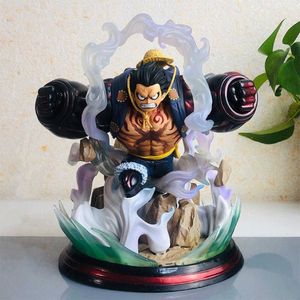 Action Figurines 22cm One Piece Monkey D Luffy Gear Fouth PVC Figurines Jouet Anime Roronoa Zoro King Kong Figurine Statue T230105