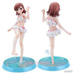 Actie Speelfiguren 23 cm Anime Figuur 4-Bladeren Mikoto Misaka Beach Side Action Figure Volwassen Collectie Model Pop speelgoed Geschenken R230711