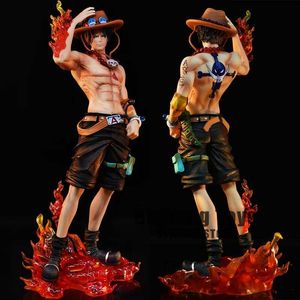 Figuras de juguete de acción 23cm Anime One Piece Figura Ace Figura PVC Modelo de estatua coleccionable Juguetes Regalos T240422
