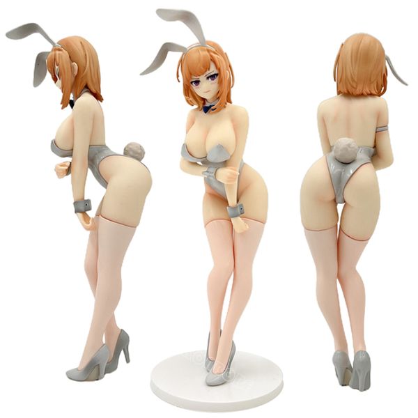 Figuras de juguete de acción 23 cm Astrum Design White Bunny Girl Sexy Anime Figure Anna Hananoi ilustración de Kai Tomohiro Figura de acción Modelo Doll Toys 230616