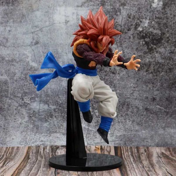 Figuras de juguete de acción 23 CM Dibujos animados Super Four Gogeta Anime Periférico Juguetes hechos a mano Modelo de PVC Adorno de habitación Decoración Juguetes Regalo de cumpleaños