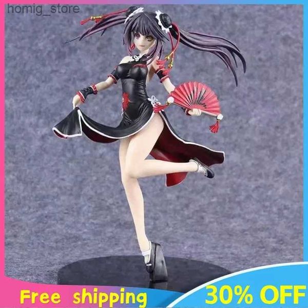 Action Toy Figures 23cm Date une figure d'anime en direct Tokisaki Kurumi mignon sexy belle fille anime figures d'action ornements de poupée périphériques cadeaux y240415