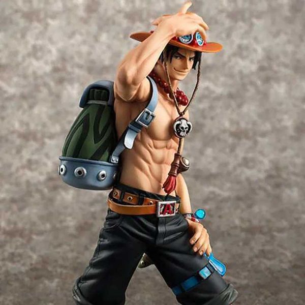 Action Toy Figures 23cm de haute qualité One Piece DX10TH ANNIVERSAIRE FIRE FIST ESCAL D ACE LUFFY Brother Pirate Anime Puppets Figure Figure Modèle