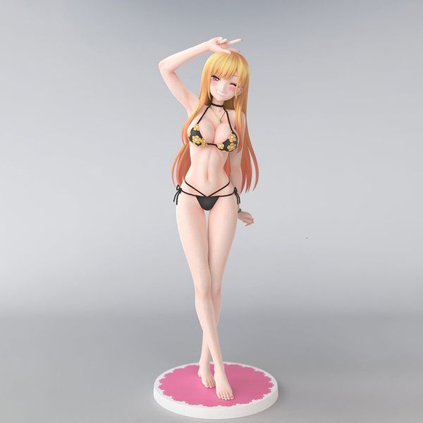 Figuras de juguete de acción 23 cm My Dress-Up Darling Kitagawa Marin Bikini Anime japonés Sexy Girl PVC Figura de acción Juguete Adultos Colección Modelo Muñeca Regalos 230617