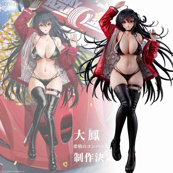 Figurines d'action 24CM Azur Lane Taihou 1/4 Compagnon ravi Fille Sexy Mimeyoi Anime Figurines PVC Hentai Collection Poupée Modèle Jouets Cadeau 24319