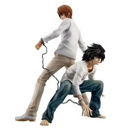 Figurines d'action 24 cm Death Note Anime Figure Light Yagami L Action Figure 1160 # Yagami Light 1200 # L Lawliet Figurine à collectionner modèle poupée jouet 231207