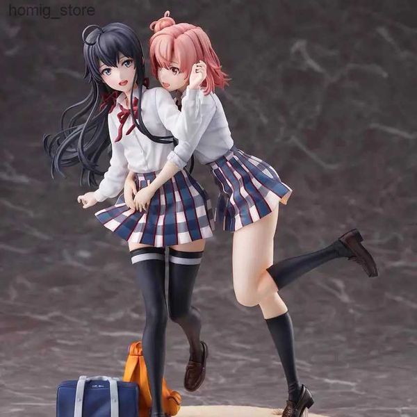 Figuras de juguete de acción 24cm Mi juventud La comedia romántica es una figura de anime incorrecta Yukinoshita yukino yuigahama yui figura de acción kawaii sexy chica colección juguetes y240415