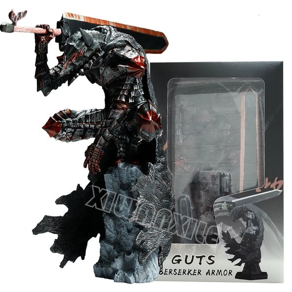 Action Toy Figures 25cm Berserk Guts L Anime Figure Guts Berserker Armour Action Figure Berserk Black Swordsman Figurine Collection Modèle Doll Toys 230203