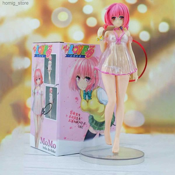 Action jouet figures 25cm pour aimer les figures d'anime momo belia meveuke sexy beauté kawaii périphériques petite collection de figurines d'action ornements cadeaux toys y240415