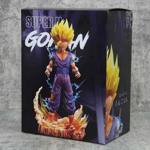 Figuras de juguete de acción 25 cm Z Figura de anime Son Gohan Figura de acción Super Saiyan 2 Cell Juego Juguetes para niños Decoartion Son Goku Regalo gratis