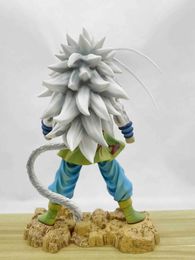 Action Toy Figures 26cm Af Son Goku Kakarotto Hair blanc Super Saiyan Five PVC Figures d'action Modèle Dolls Toys Kids Anniversaire Cadeaux