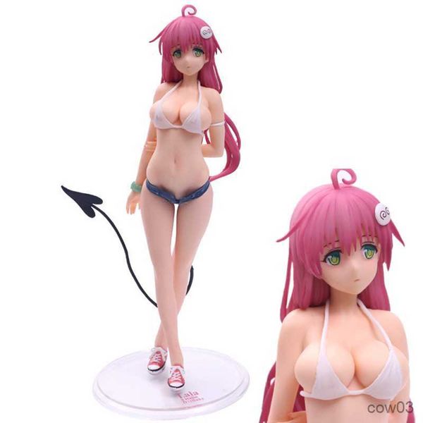 Action Toy Figures 26Cm Alter To Love Sexy Maillot De Bain Bikini Action Figure Sexy Deviluke Fille Collection Modèle Jouets Cadeau R230707