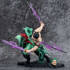 Actie speelgoedcijfers 26ccccm Cartoon anime één stuk figuur nieuwe wereld roronoa zoro drieduizend wereld grote asura pvc actiemodel verjaardagscadeaus