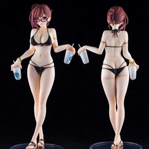 Action Toy Figures 26cm UnionCreative Anime Illustration Kinshi no ane Swimsuit Sexy Girl PVC Action Figure Game Statue Collection Adult Collection Model Doll Y240415