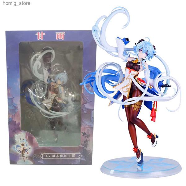 Action Toy Figures 28cm Anime Ganyu Games Genshin Impact Action Love Ganyu Figure debout Paimon Model Toys Collection Doll PVC Boxed Y240415