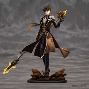 Figurines d'action 28 cm Genshin Impact Zhongli Personnage d'animation Genshin Impact Hu Tao Personnage d'action Klee/Peinture Personnage Série Modèle Poupée Jouet Cadeau