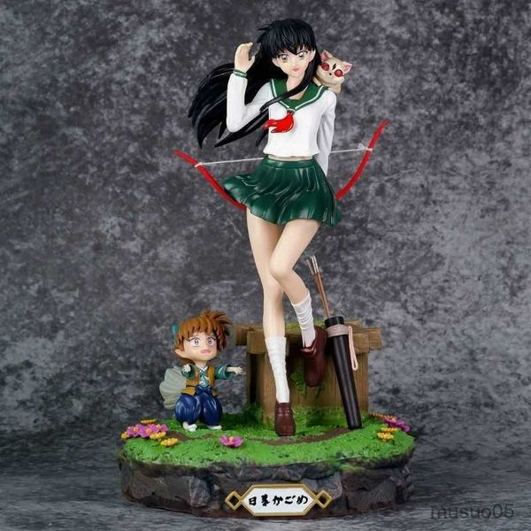 Action Figurines 28 cm Inuyasha Shippo Figure Modèle Jouet PVC Sesshomaru Figurine Belle Fille Deuxième Dimension Cadeau Créatif