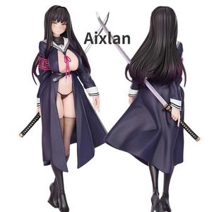 Action Toy Figures 28cm Japonais Toaru Majutsu No Index Anime Figure School Uniform Jugement PVC Figure Sexy Girl Collection Modèle Doll Toy Y240425XDK0