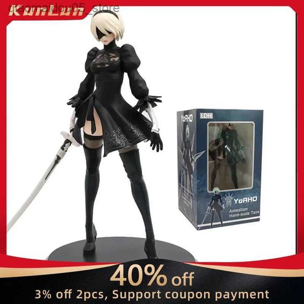 Acción Toy Figuras 28cm Girl Sexy Nier Automata 2B Figura No.2 Tpye B Figurura Juego Periférico PVC Modelo Figurable nombres coleccionables Toys Boys