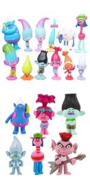 Actie speelgoedcijfers 3-6 cm 12 stks/set trollen tak Critter Skitter Figuren Trollen Kinderen Trollen PVC Actie Figuur speelgoedcartoon personage Kinderen geschenken T240506