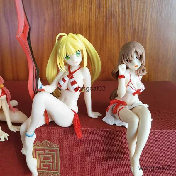 Action Toy Figures 3 Style Sexy Bikini Girl Yuuki Asuna Action Figure Anime Collection périphériques Doll Migne Modèle Toys