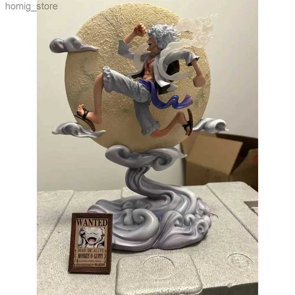 Action Toy Figures 30cm Anime Action Figure One Piece Luffy Gear 5 Figure Action Monkey D. Luffy Figures PVC Modèle Ornement Toy God God Nika Cadeaux Y240415